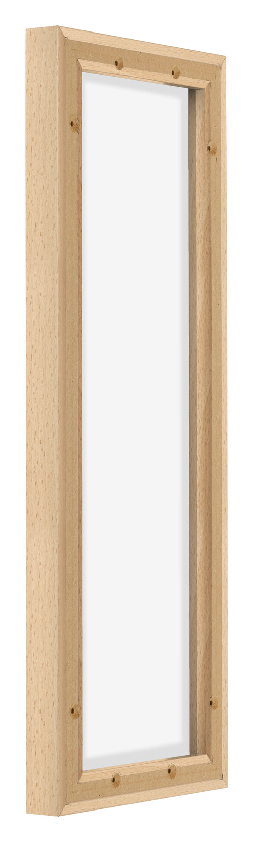 Lyon MDF Canvas Floater Frame 1 3 Beech Back Oblique | Yourdecoration.com