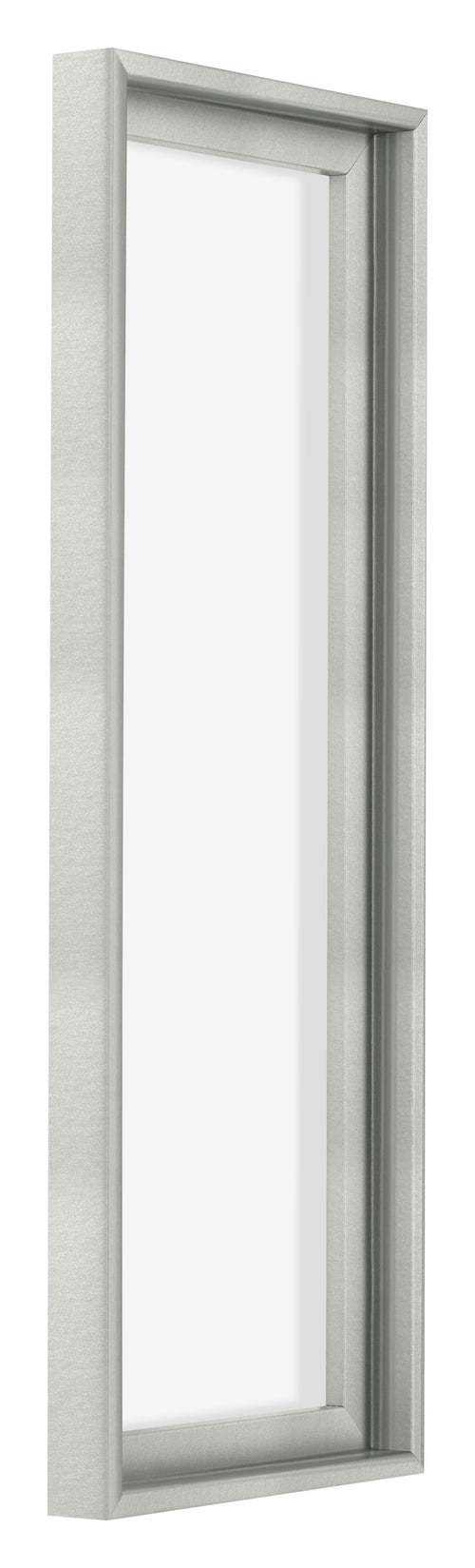 Lyon MDF Canvas Floater Frame 1 3 Silver Matte Front Oblique | Yourdecoration.com