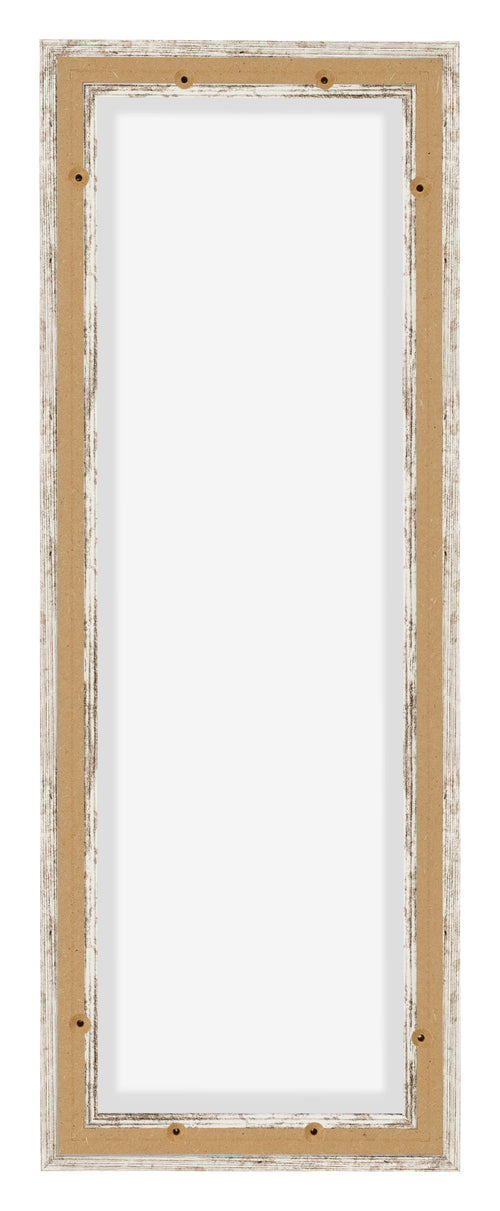 Lyon MDF Canvas Floater Frame 1 3 White Vintage Back | Yourdecoration.com