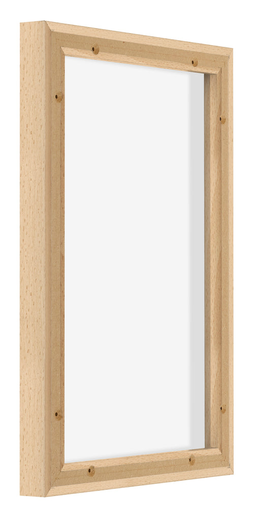 Lyon MDF Canvas Floater Frame 2 3 Beech Back Oblique | Yourdecoration.com