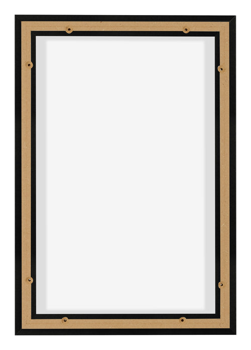 Lyon MDF Canvas Floater Frame 2 3 Black Matte Back | Yourdecoration.com