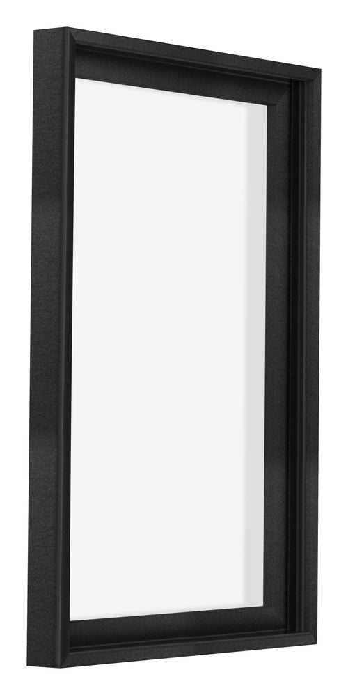 Lyon MDF Canvas Floater Frame 2 3 Black Matte Front Oblique | Yourdecoration.com