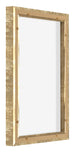Lyon MDF Canvas Floater Frame 2 3 Gold Antique Back Oblique | Yourdecoration.com