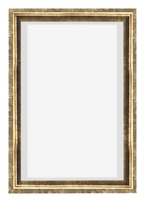 Lyon MDF Canvas Floater Frame 2 3 Gold Antique Front | Yourdecoration.com