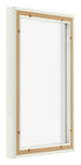 Lyon MDF Canvas Floater Frame 2 3 White Matte Back Oblique | Yourdecoration.com