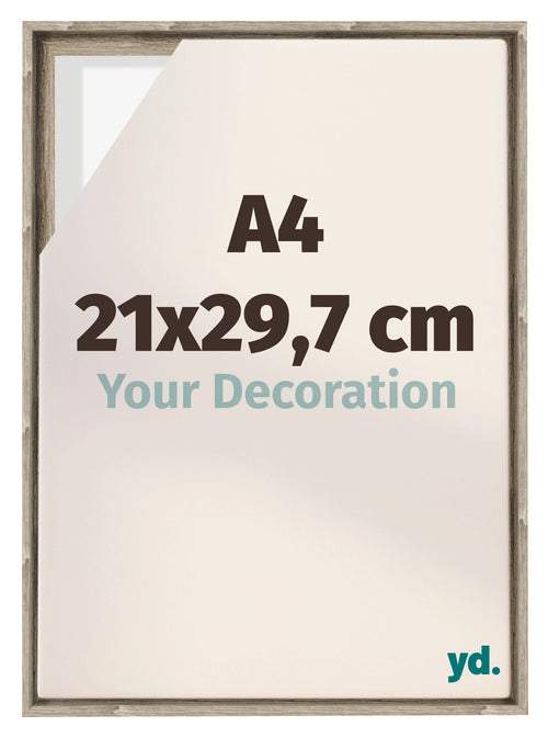 Lyon MDF Canvas Floater Frame 21x29 7cm A4 Sonoma Oak Voorzijde Maat | Yourdecoration.com