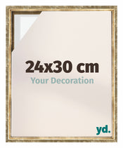 Lyon MDF Canvas Floater Frame 24x30cm Gold Antique Front Size | Yourdecoration.com