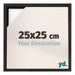 Lyon MDF Canvas Floater Frame 25x25cm Oak Dark Front Size | Yourdecoration.com