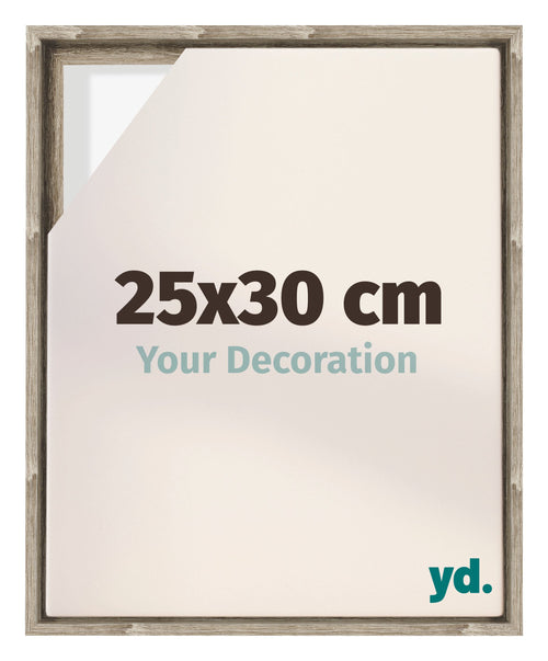 Lyon MDF Canvas Floater Frame 25x30cm Sonoma Oak Voorzijde Maat | Yourdecoration.com