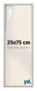Lyon MDF Canvas Floater Frame 25x75cm White Wash Voorzijde Maat | Yourdecoration.com