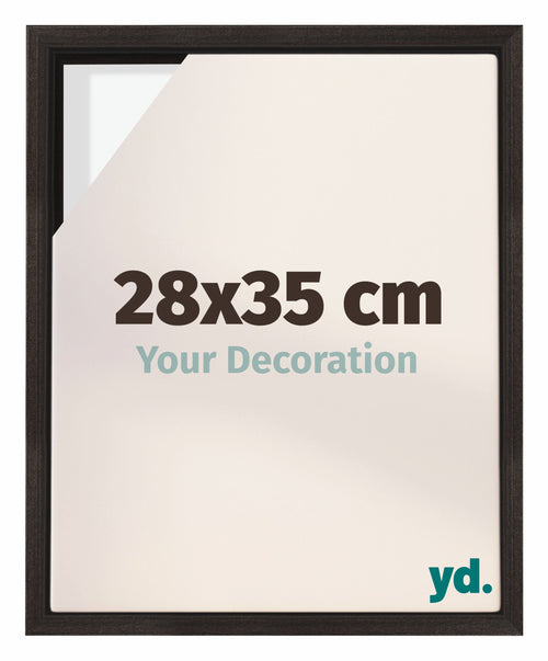 Lyon MDF Canvas Floater Frame 28x35cm Oak Dark Front Size | Yourdecoration.com