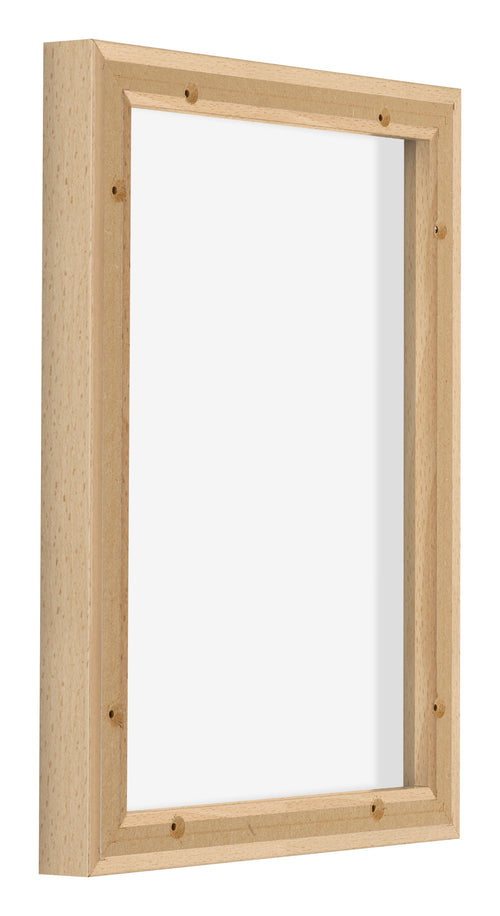 Lyon MDF Canvas Floater Frame 3 4 Beech Back Oblique | Yourdecoration.com
