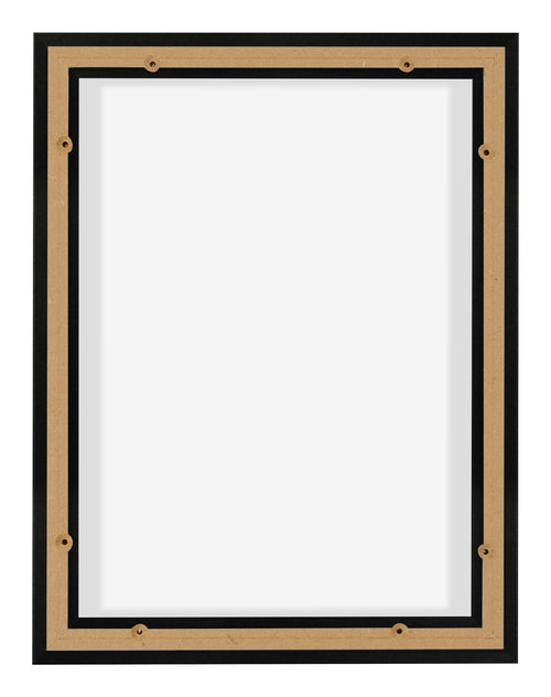 Lyon MDF Canvas Floater Frame 3 4 Black Matte Back | Yourdecoration.com