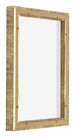 Lyon MDF Canvas Floater Frame 3 4 Gold Antique Back Oblique | Yourdecoration.com