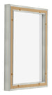 Lyon MDF Canvas Floater Frame 3 4 Silver Matte Back Oblique | Yourdecoration.com