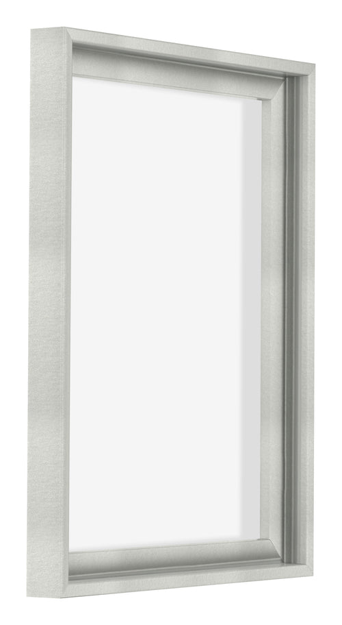 Lyon MDF Canvas Floater Frame 3 4 Silver Matte Front Oblique | Yourdecoration.com