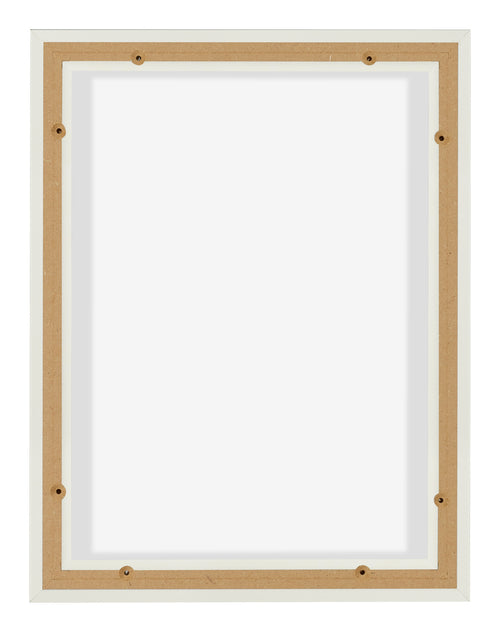 Lyon MDF Canvas Floater Frame 3 4 White Matte Back | Yourdecoration.com