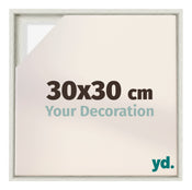Lyon MDF Canvas Floater Frame 30x30cm White Wash Voorzijde Maat | Yourdecoration.com