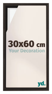 Lyon MDF Canvas Floater Frame 30x60cm Oak Dark Front Size | Yourdecoration.com