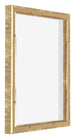 Lyon MDF Canvas Floater Frame 4 5 Gold Antique Back Oblique | Yourdecoration.com