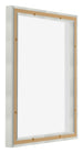 Lyon MDF Canvas Floater Frame 4 5 Silver Matte Back Oblique | Yourdecoration.com