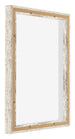 Lyon MDF Canvas Floater Frame 4 5 White Vintage Back Oblique | Yourdecoration.com