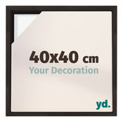 Lyon MDF Canvas Floater Frame 40x40cm Oak Dark Front Size | Yourdecoration.com