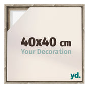 Lyon MDF Canvas Floater Frame 40x40cm Sonoma Oak Voorzijde Maat | Yourdecoration.com