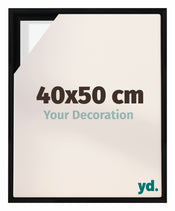Lyon MDF Canvas Floater Frame 40x50cm Black Matte Front Size | Yourdecoration.com