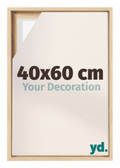 Lyon MDF Canvas Floater Frame 40x60cm Beech Front Size | Yourdecoration.com