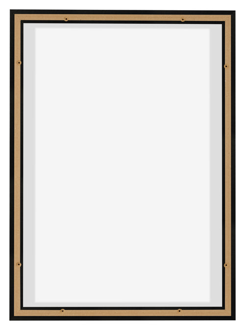 Lyon MDF Canvas Floater Frame 5 7 Black Matte Back | Yourdecoration.com