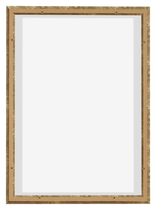 Lyon MDF Canvas Floater Frame 5 7 Gold Antique Back | Yourdecoration.com