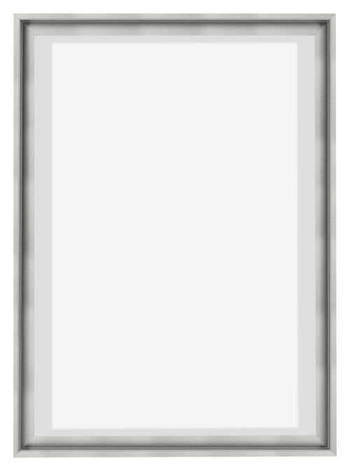 Lyon MDF Canvas Floater Frame 5 7 Silver Matte Front | Yourdecoration.com
