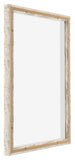 Lyon MDF Canvas Floater Frame 5 7 White Vintage Back Oblique | Yourdecoration.com