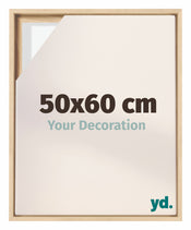 Lyon MDF Canvas Floater Frame 50x60cm Beech Front Size | Yourdecoration.com