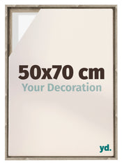 Lyon MDF Canvas Floater Frame 50x70cm Sonoma Oak Voorzijde Maat | Yourdecoration.com