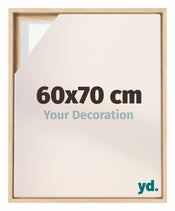Lyon MDF Canvas Floater Frame 60x70cm Beech Front Size | Yourdecoration.com