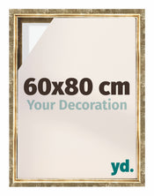 Lyon MDF Canvas Floater Frame 60x80cm Gold Antique Front Size | Yourdecoration.com