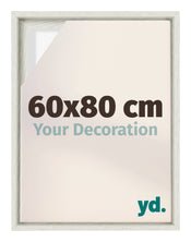 Lyon MDF Canvas Floater Frame 60x80cm White Wash Voorzijde Maat | Yourdecoration.com