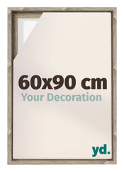 Lyon MDF Canvas Floater Frame 60x90cm Sonoma Oak Voorzijde Maat | Yourdecoration.com