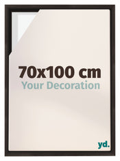 Lyon MDF Canvas Floater Frame 70x100cm Oak Dark Front Size | Yourdecoration.com