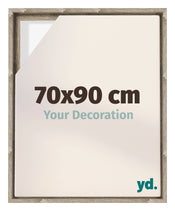 Lyon MDF Canvas Floater Frame 70x90cm Sonoma Oak Voorzijde Maat | Yourdecoration.com