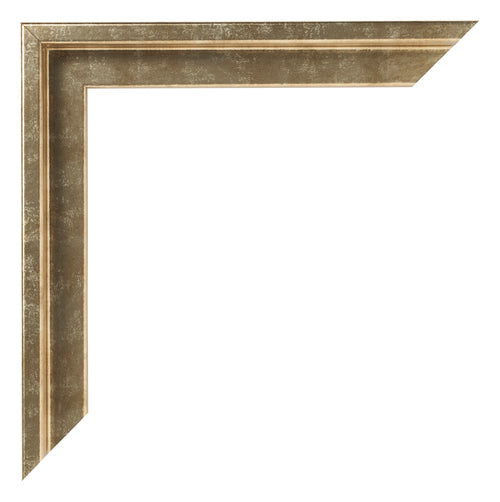 Lyon MDF Canvas Floater Frame Gold Antique Corner | Yourdecoration.com