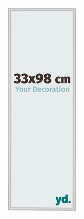 Miami Aluminium Photo Frame 33x98cm Silver Matte Front Size | Yourdecoration.com