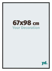 Miami Aluminium Photo Frame 67x98cm Black High Gloss Front Size | Yourdecoration.com