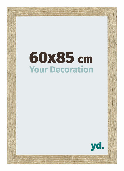 Mura MDF Photo Frame 60x85cm Sonoma Oak Front Size | Yourdecoration.com
