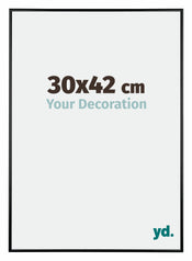 Austin Aluminium Photo Frame 30x42cm Black High Gloss Front Size | Yourdecoration.com