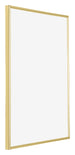 Annecy Plastic Photo Frame 18x24cm Gold Front Oblique | Yourdecoration.com