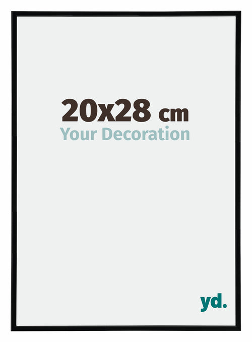 Annecy Plastic Photo Frame 20x28cm Black High Gloss Size | Yourdecoration.com