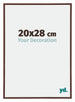 Annecy Plastic Photo Frame 20x28cm Brown Front Size | Yourdecoration.com